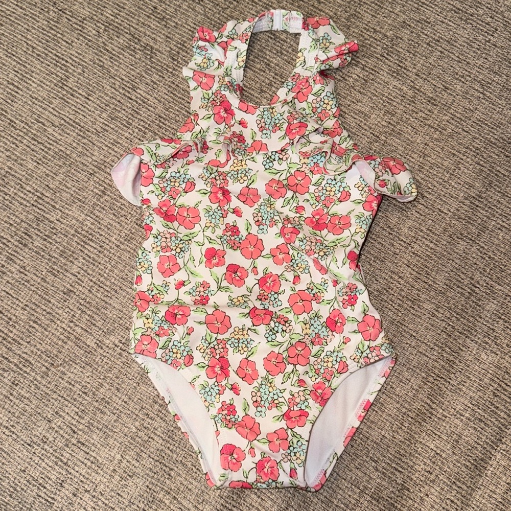 18-24m Janie and Jack Floral One-Piece Bathing Suit